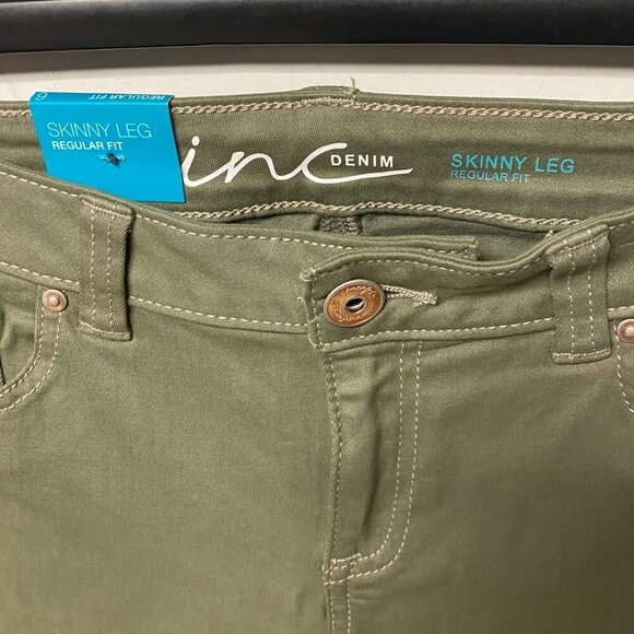 INC DENIM SKINNY LEG REGULAR FIT JEANS SIZE 6 NWT‎ - Picture 4 of 6